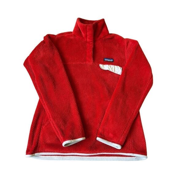 Patagonia Women's Re-Tool Snap Pullover Size S Eclectic Orange Red Delicious X-D - Picture 2 of 9